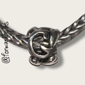Trollbeads “Sterling Silver “G” Bead” – LAA 925 Marked – Alphabet Charm